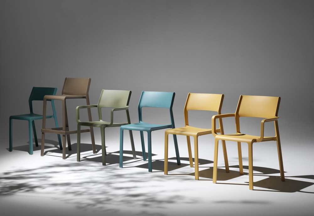 Стул пластиковый Nardi Trill Bistrot, бирюзовый