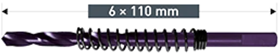Коронка с твердосплавными напайками Karnasch Power-Max 55 Ø14×55 мм, арт. 20.1141A-014