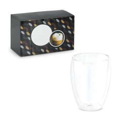 MACHIATO. Набор из 2 изотермических стеклянных стаканов
