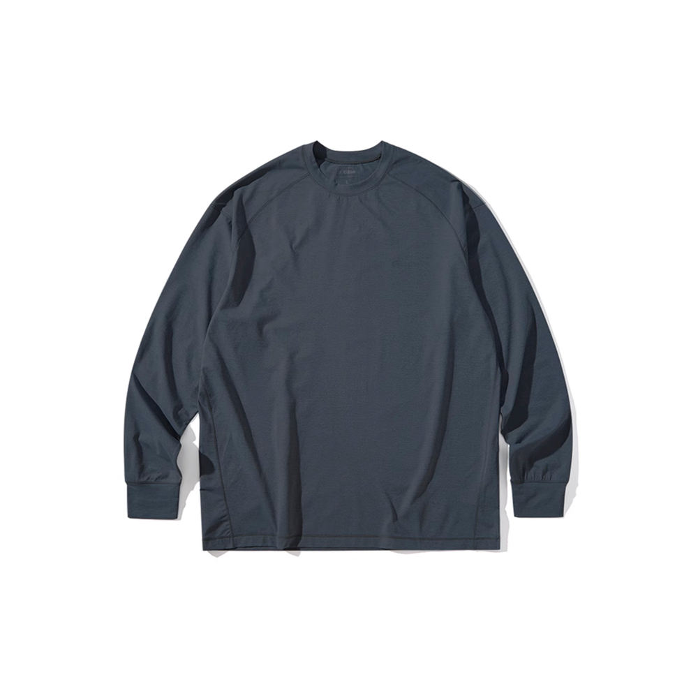 Лонгслив Nothomme Blue Water Printed Longsleeve "Dark Gray"