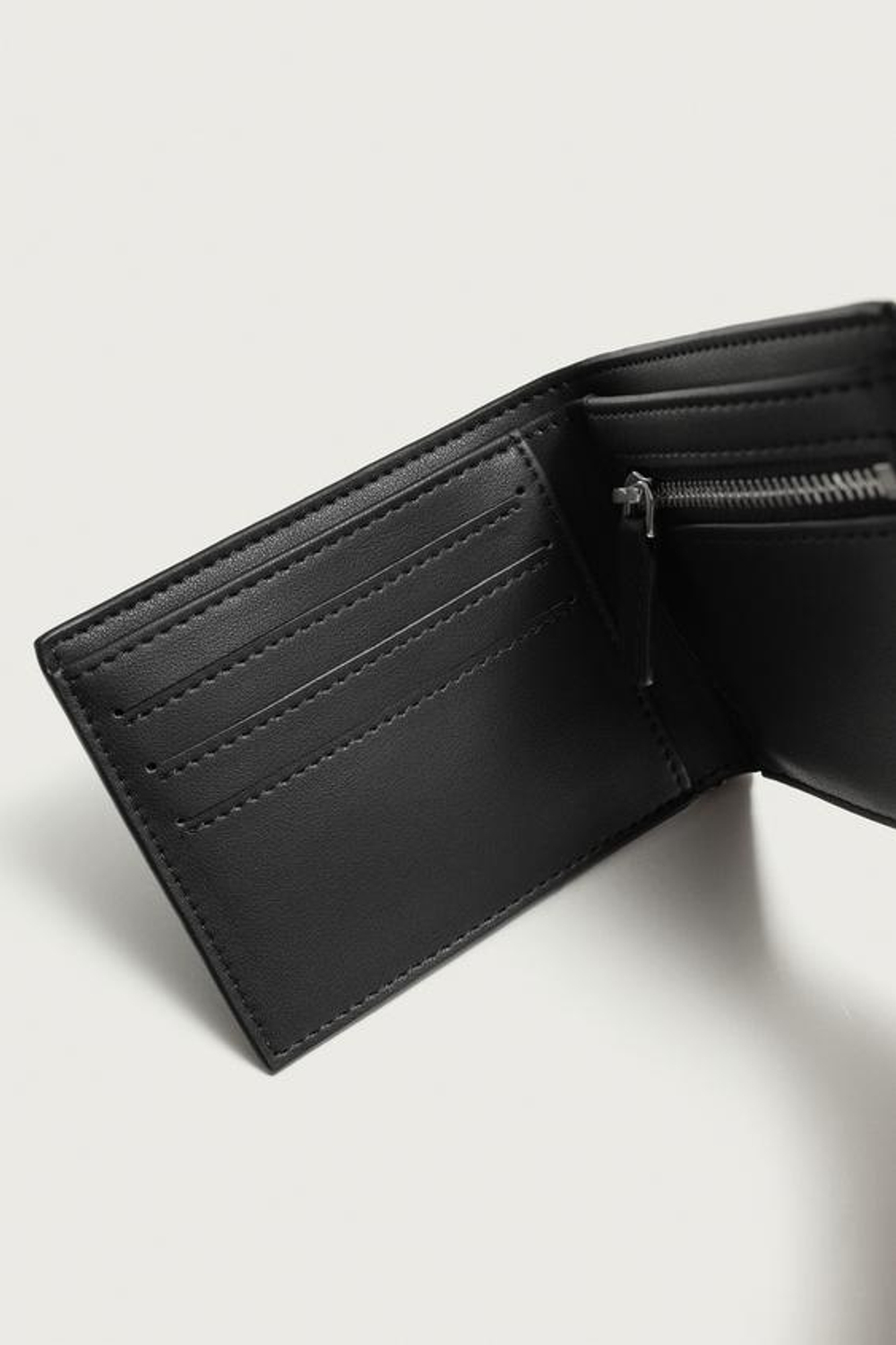 ZARA ПЛЕТЕНЫЙ КОШЕЛЕК, ЧЕРНЫЙ