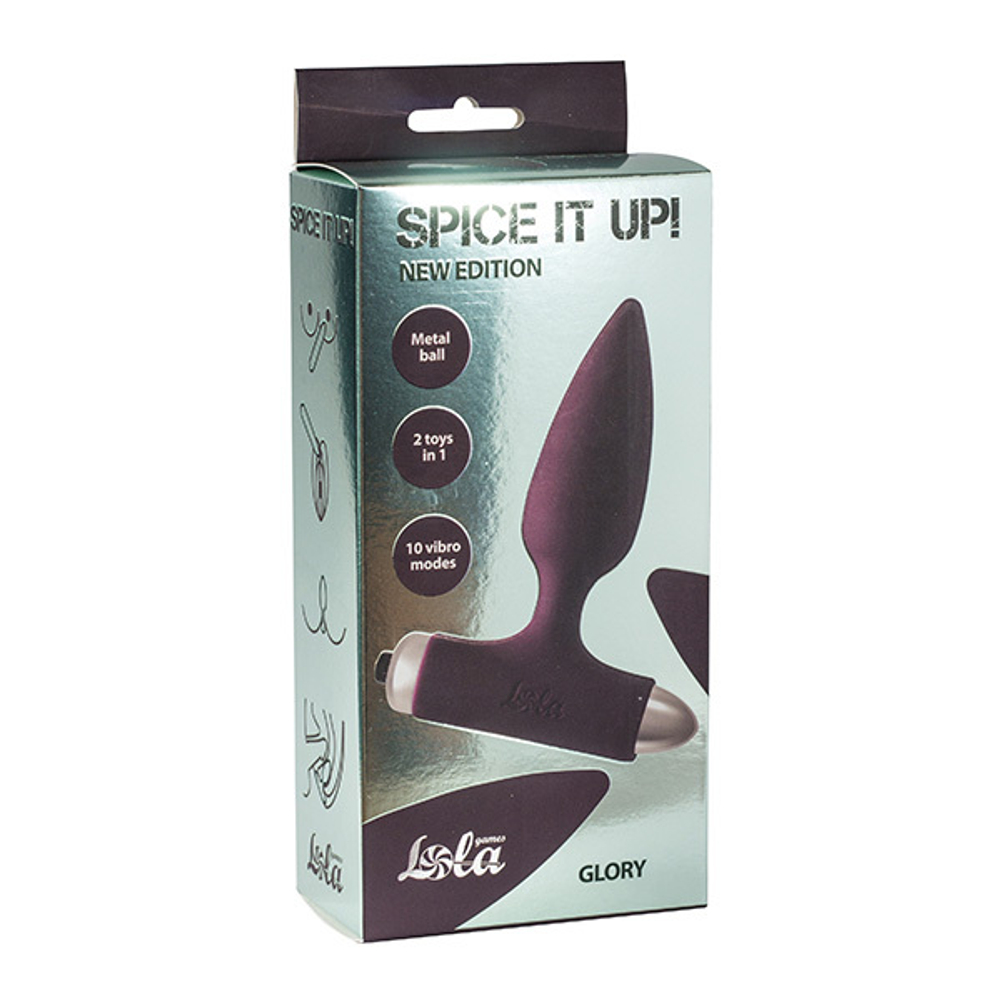 Анальный стимулятор 11см с вибрацией Lola Games Spice it up New Edition Glory Wine red 8015-03lola