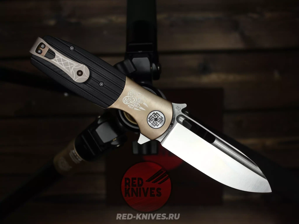 Складной нож Reptilian Буян-01 сталь D2, рукоять  G10