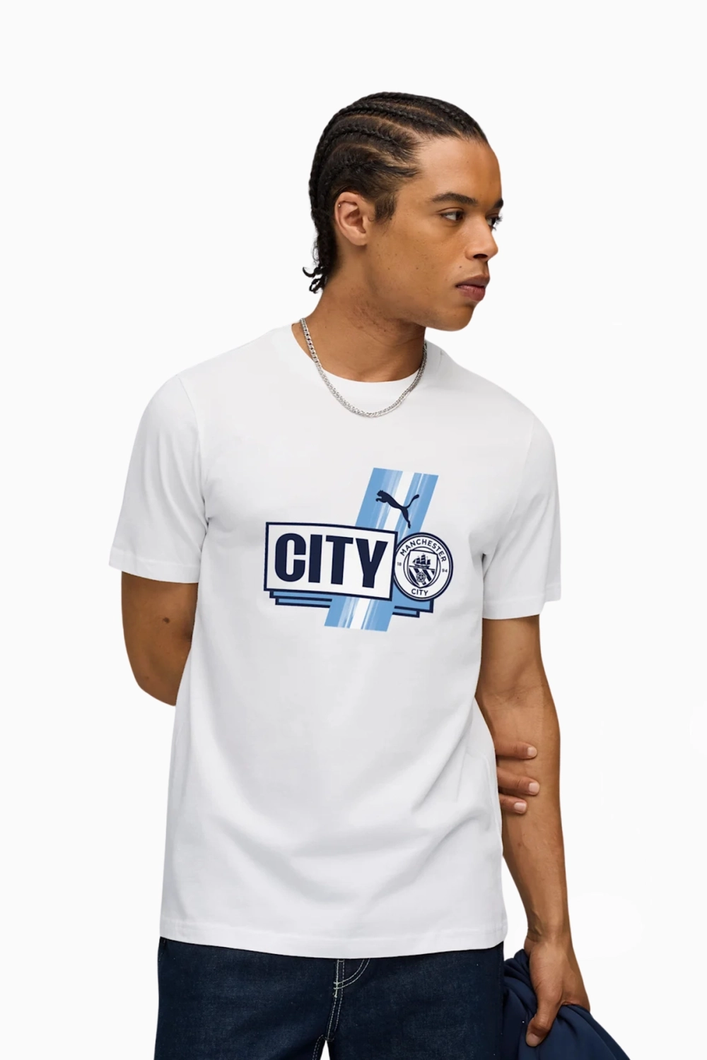 Футболка Puma Manchester City 25/26 FtblCulture Tee - белый