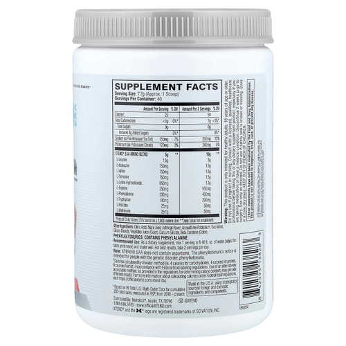 XTEND, EAA, со вкусом арбуза, 308 г (10,9 унции)
