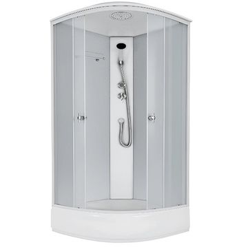 Душевая кабина ALT-5090W , средний  поддон, мат, 90х90х215