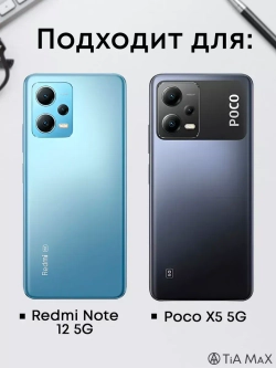Чехол для Xiaomi Note 12 5G, Poco X5 5G с принтом