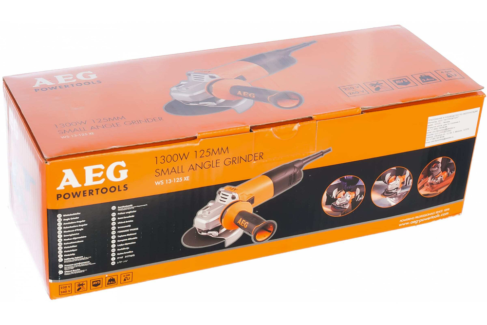Шлифмашина угловая WS13-125XE AEG 4935451410