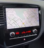 Магнитола для Mitsubishi Outlander 3 2019-2022 (прямоугольный климат) - Kuberg OL-1573 QLed, Android 12, Быстрая, CarPlay, 4G SIM-слот