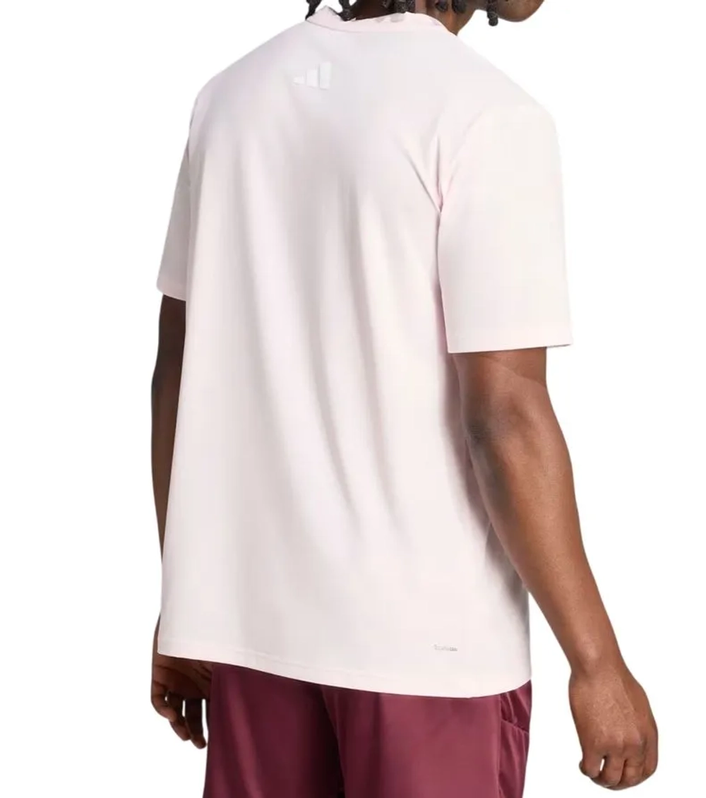 Мужская теннисная футболка Adidas Tennis - distilled pink