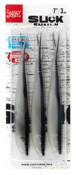 Слаги LJ 3D Series SLICK SHAD-V 7.0in (17,8) 014 3шт.