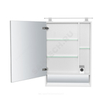 Шкаф зеркальный The Gap 60 белый глянец с подсветкой Roca ZRU9302885
