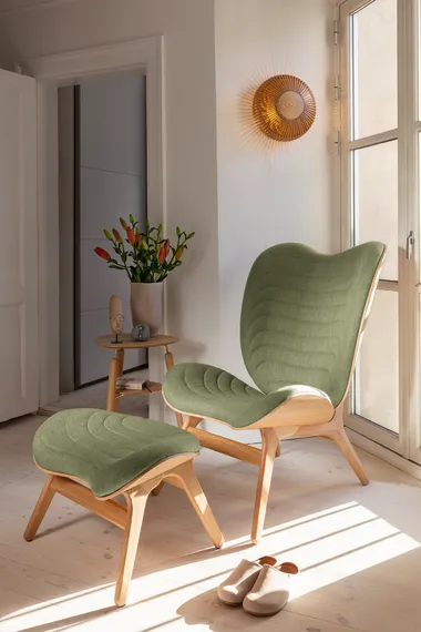 Светильник настенно-потолочный Umage Clava Up Wood, Ø49x16,4, темный дуб