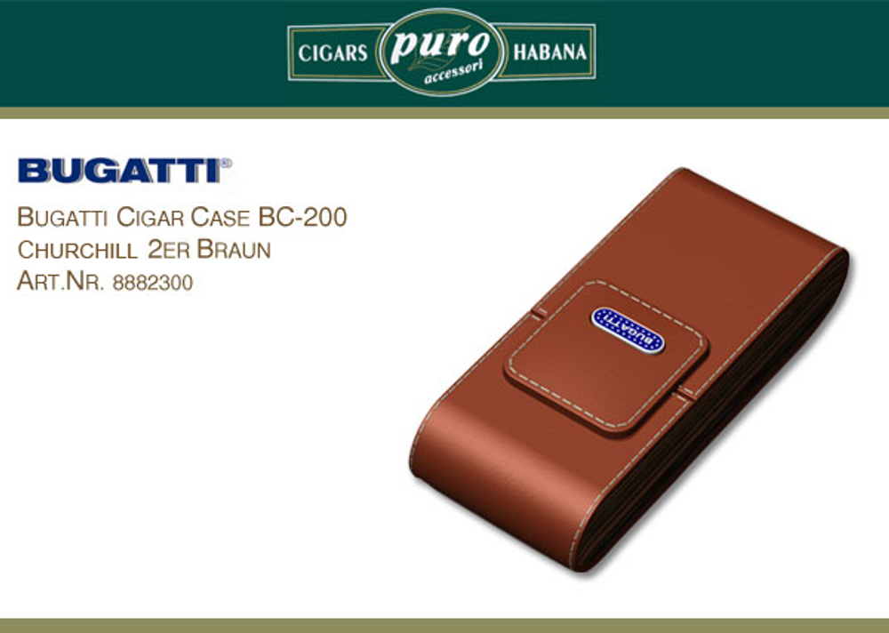 Футляр для трёх сигар Bugatti BC-300L
