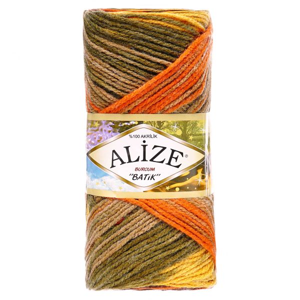Пряжа Alize (Ализе) Burcum Batik / уп.5 мот. по 100 г, 210 м, 6060 секционный