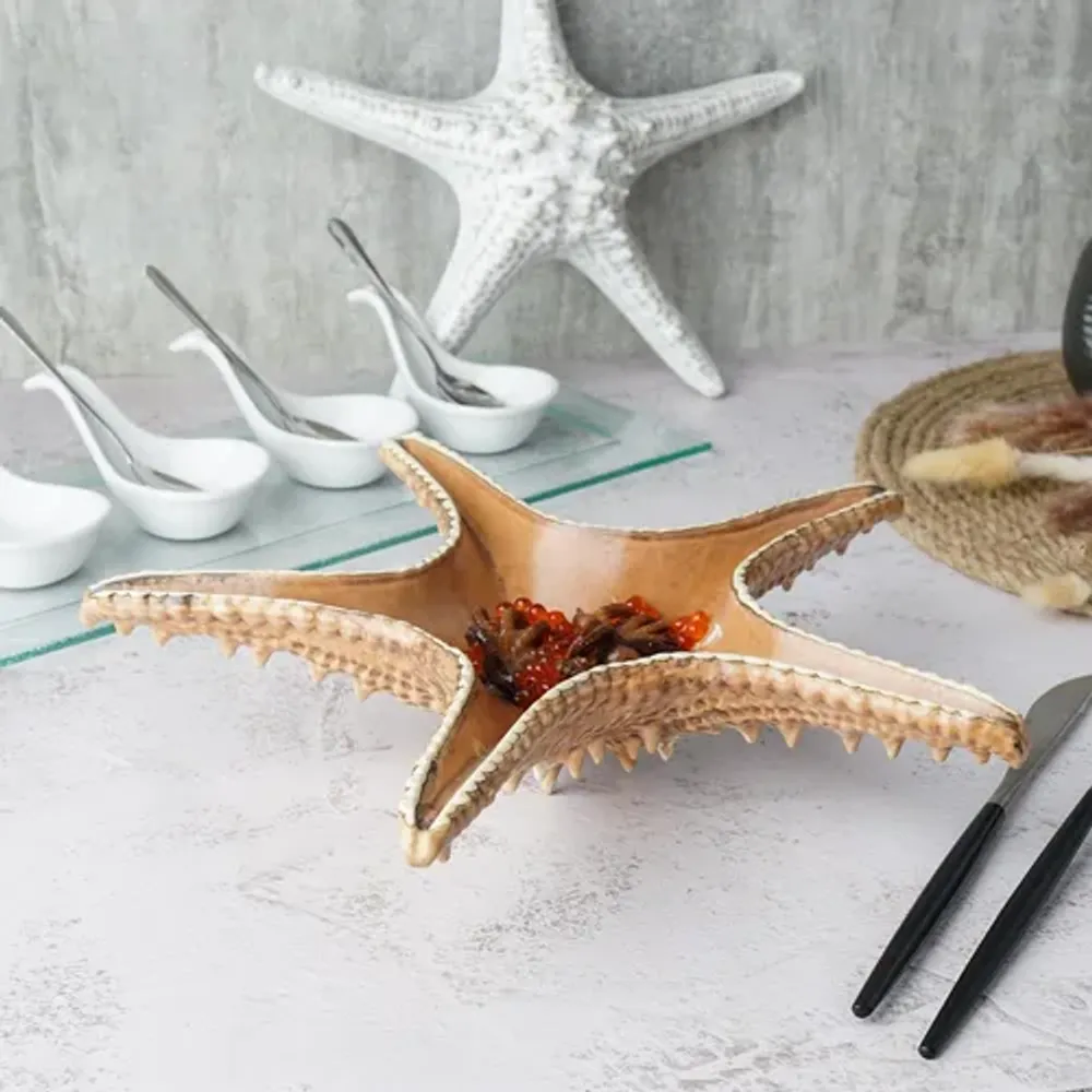 Блюдо для подачи 28*28 см h6 см 100 мл для закусок Звезда Pearl Starfish Frutti di Mare P.L. [1]