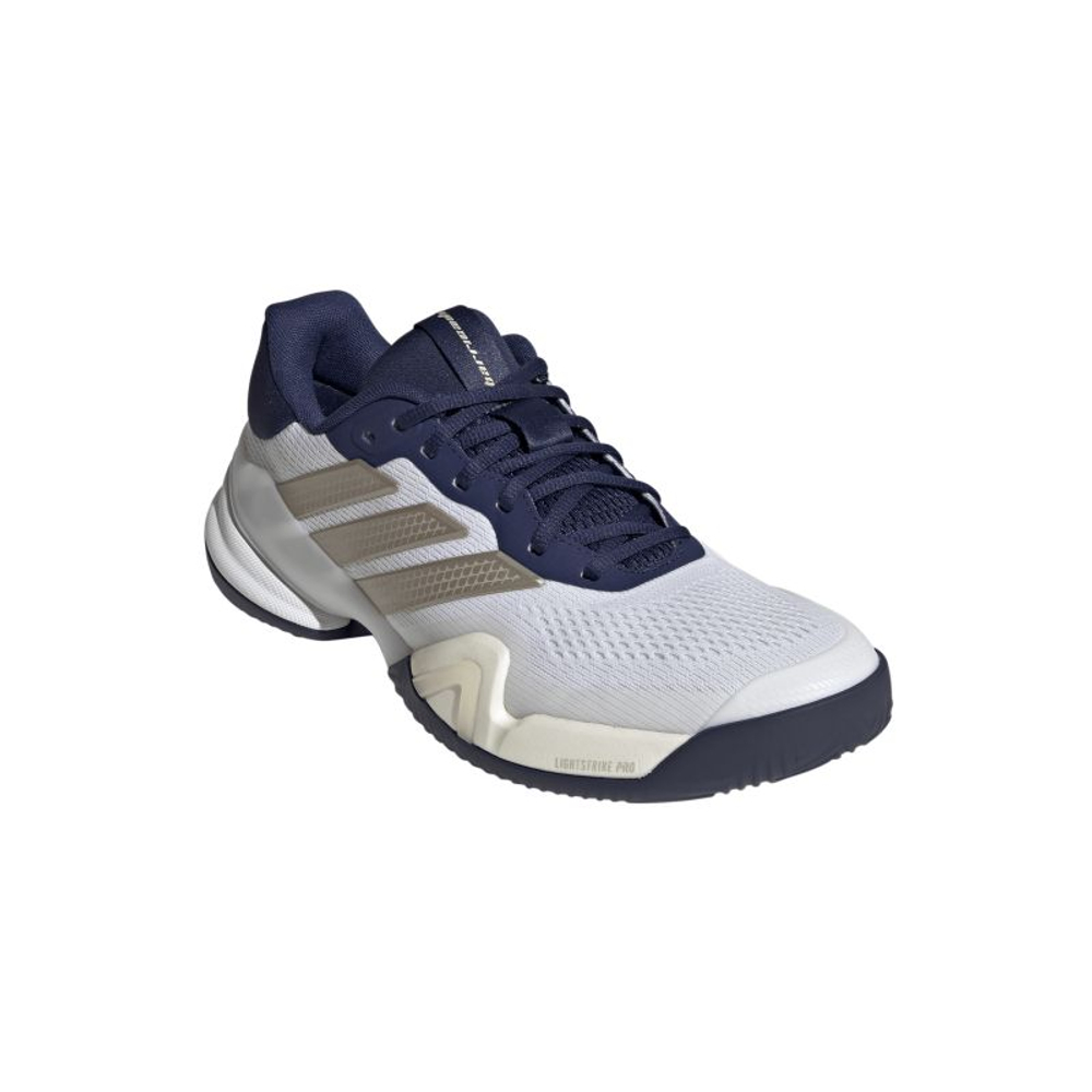 Мужские теннисные кроссовки Adidas Barricade 14 M Clay - cloud white/cyber metallic/dark blue