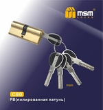 Цилиндровый механизм MSM C80 ключ/ключ  Арт.12774
