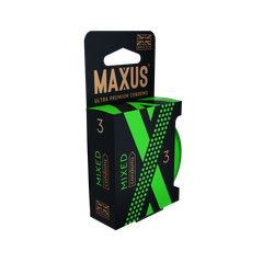 Презервативы MAXUS Mixed №3 в железном кейсе, набор X-Edition, 3 шт