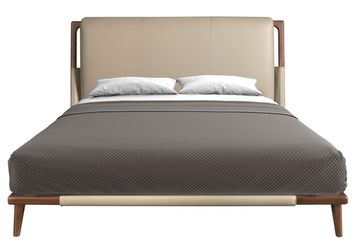 Кровать 7194 Angel Cerda из экокожи цвета норки 180 х 200 см