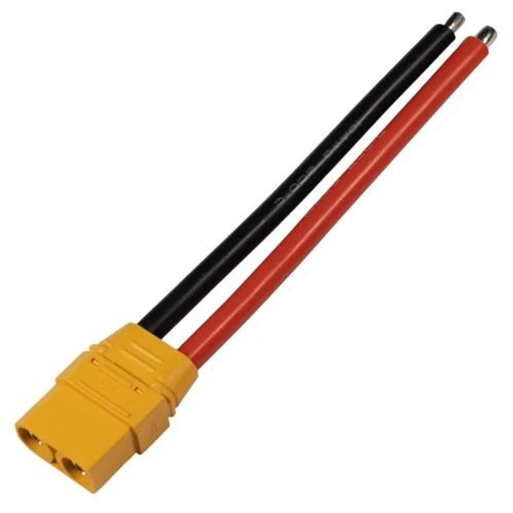 Разъем XT90H-F мама с проводом 10см 10AWG