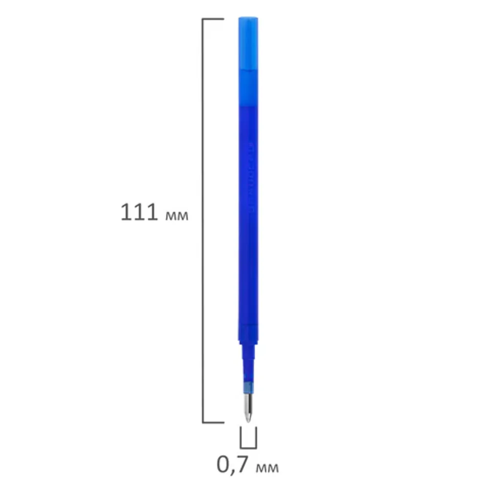 Стержень гелевый Brauberg X-Erase, синий, стираемый, 0.6мм, 111мм