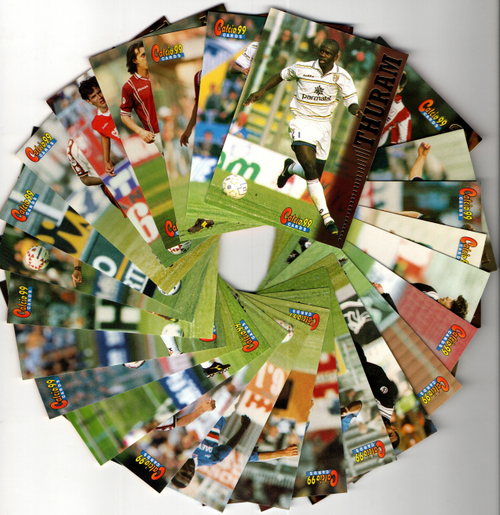 Набор футбольных карточек Панини - Panini - 25 штук Футбол 99 - выпуск 1999 год № 76-100