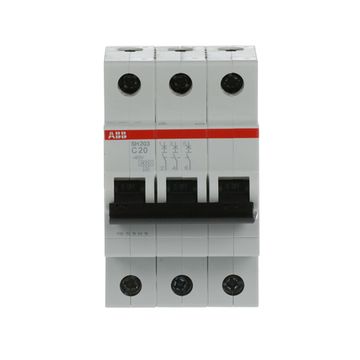 Автоматический выключатель ABB SH203 3-полюсный C20 6кА