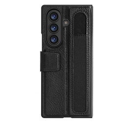 Кожаный чехол от Nillkin для Samsung Galaxy Fold 7, серия Aoge Leather Case с эластичным карманом для хранения S-pen