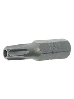 Бита TORX T27Hх25мм с отверстием,1/4''(20шт/уп) RockForce##Rock FORCE RF-1272527