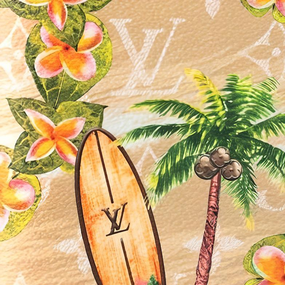 LOUIS VUITTON Passport Cover Monogram Surfin" Sand