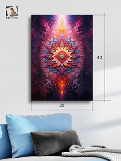Картина "Пламя духа", для интерьера 30х40см 1шт.