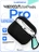 Чехол для Airpods Pro Gurdini прорезиненный soft touch c карабином Черный