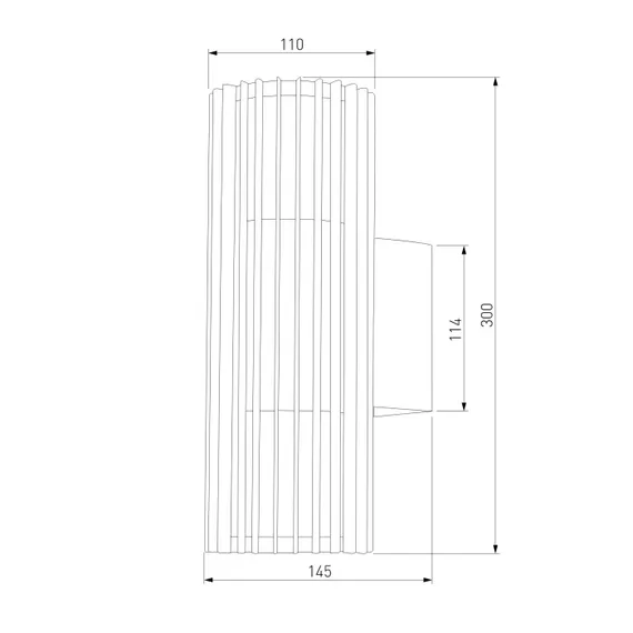 Настенный светильник уличный Entero 35189/W черный Elektrostandard