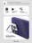 Чехол накладка iPhone 16 Pro 6.3" Gurdini Carbon Design (Magsafe &amp; Lense holder) Galaxy Purple