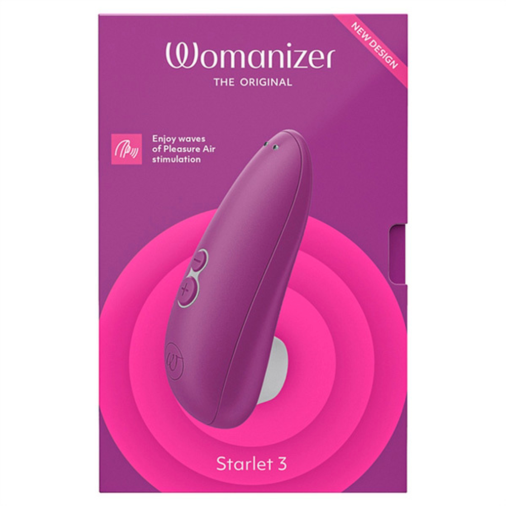 Фиолетовый бесконтактный клиторальный стимулятор 11,7см Womanizer Starlet 3 Violet WZ231SG4