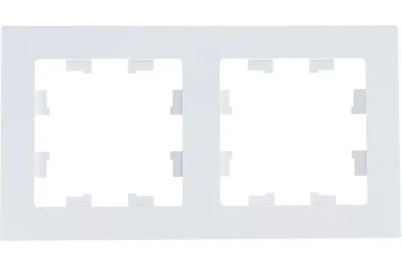 Рамка Systeme Electric ATLASDESIGN 2-постовая белая 35948