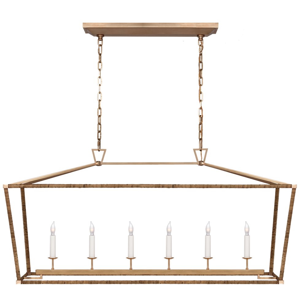 Люстра Visual Comfort Darlana Large Rattan Wrapped Linear Lantern