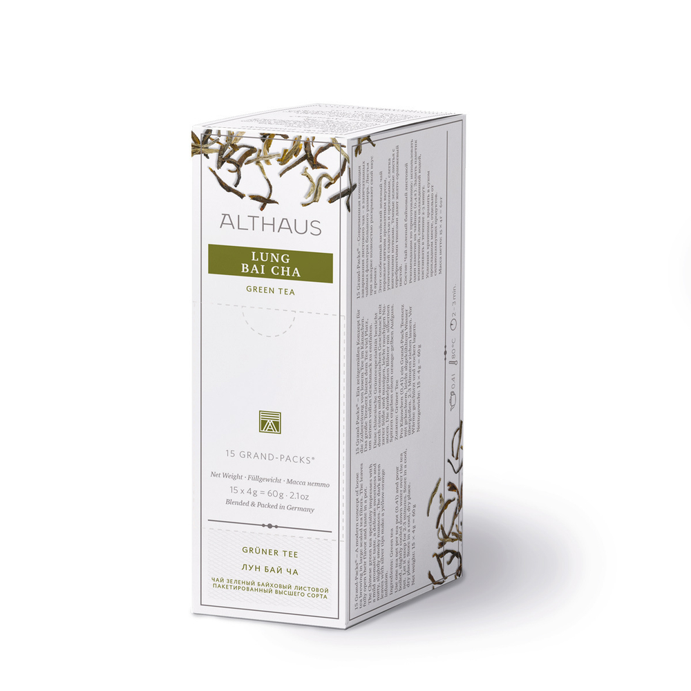 Чай зеленый Althaus Lung Bai Cha в пакетиках 15 x 4г
