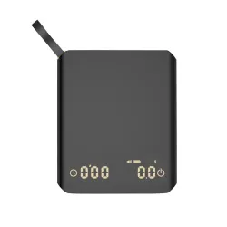 Весы кофейные портативные серые 0,1-2000гр 9*10,2 см h2 см USB зарядка P.L. Barbossa