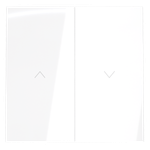 Клавиши для выключателя жалюзи, (белый глянцевый) Voltum S70 VLS002501