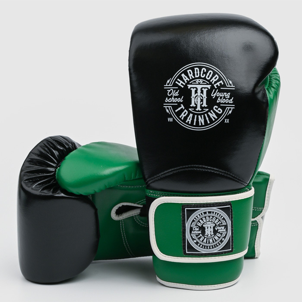 Боксерские перчатки Hardcore Training HardLea Black/Green