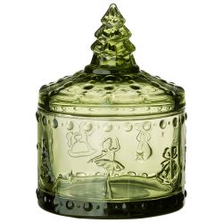 ЕМКОСТЬ ДЛЯ ХРАНЕНИЯ "ЩЕЛКУНЧИК" GREEN, 9*9*12,5 СМ