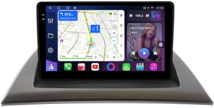 Магнитола для BMW X3 E83 2003-2010 - FarCar S400-TS18 монитор 9.5" QLED на Android 14, CarPlay, 4G SIM-слот