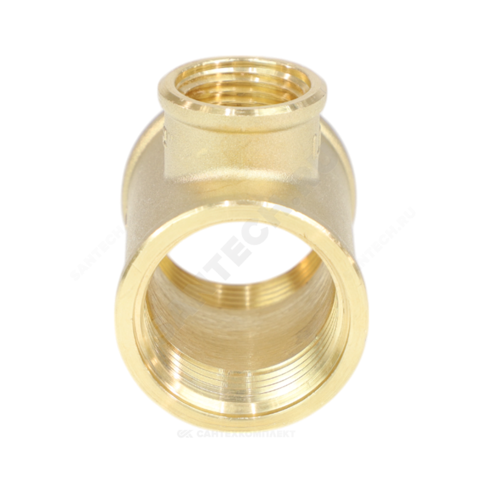 Тройник латунь переходной Ду 25х15х25 (1"х1/2"х1") ВР LD LD.65.523.25x15x25