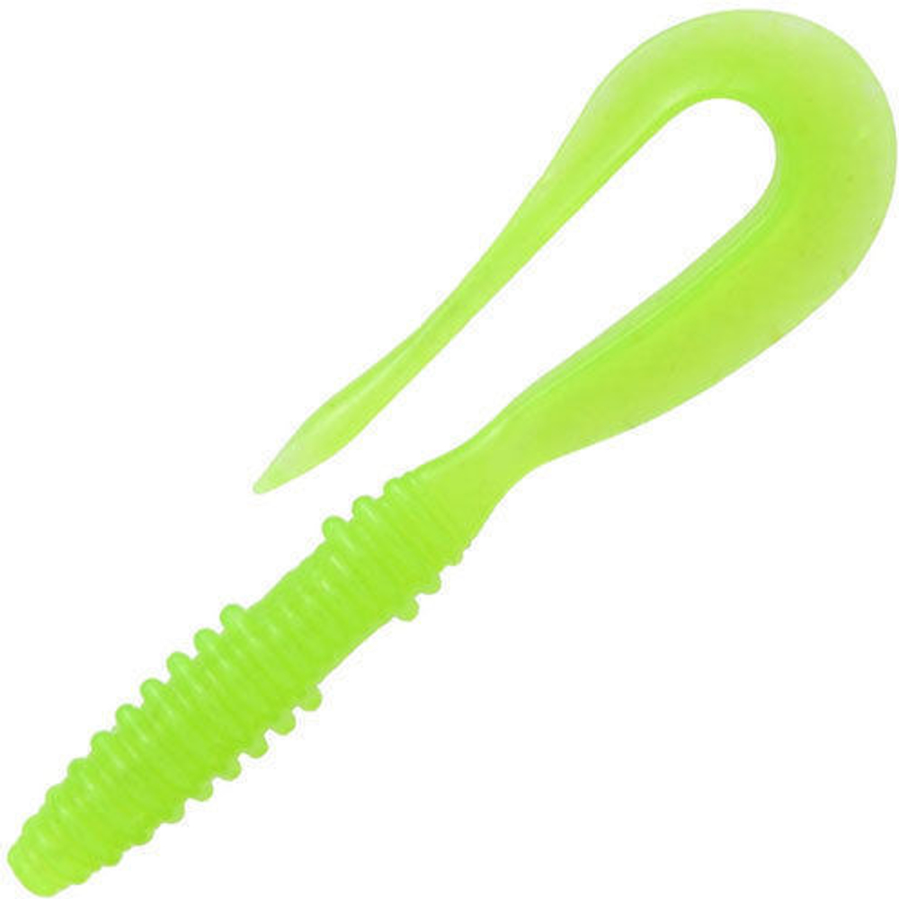 Приманка силиконовая Keitech Mad Wag Mini 3.5" #026 Clear Chartreuse Glow