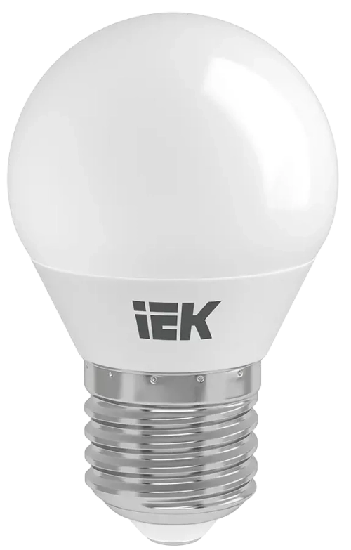 Лампа светодиодная ECO G45 шар 5Вт 230В 3000К Е27 IEK LLE-G45-5-230-30-E27