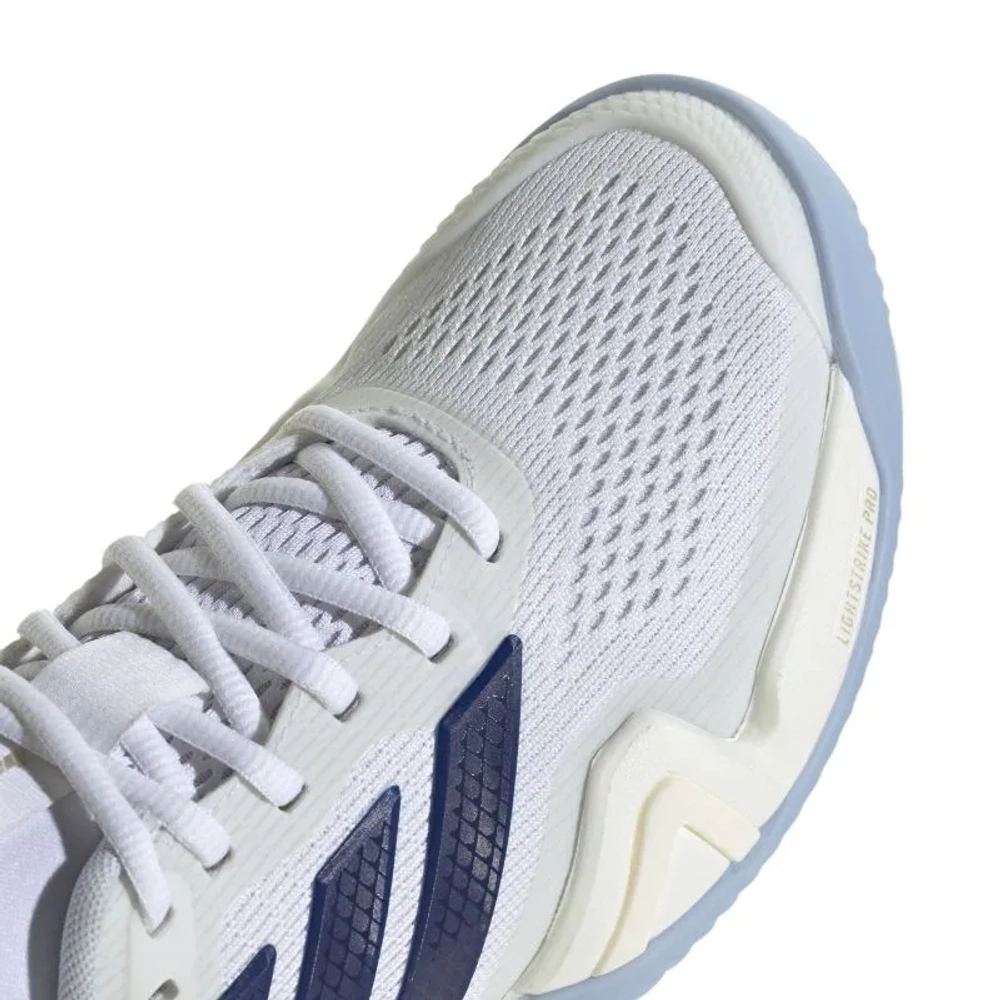 Женские теннисные кроссовки Adidas Barricade 14 W CL - cloud white/cyber metallic/dark blue