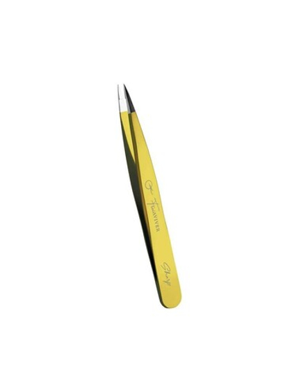 Точечный пинцет для бровей FreiAVIVER Sharp золотой