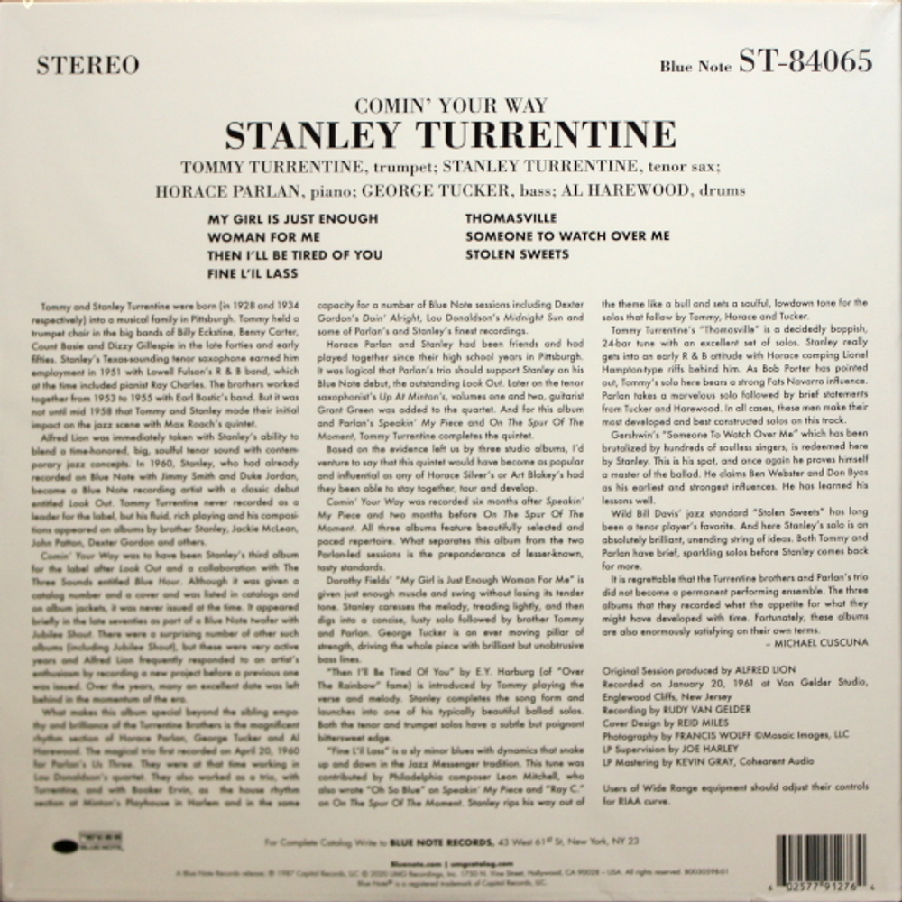 Stanley Turrentine / Comin' Your Way (LP)
